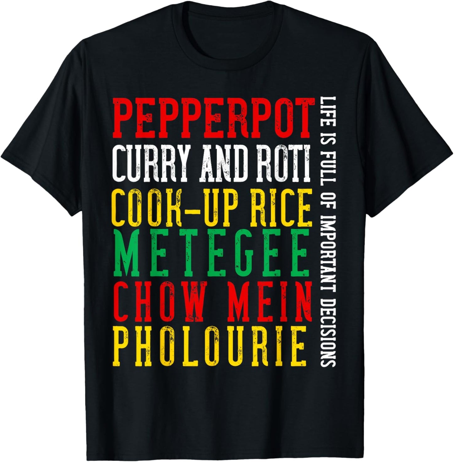 Guyana Food Guyanese Pride Women Heritage Roots Love T-Shirt - T-Shirt | Black
