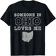 Someone In Ohio Loves Me Vintage US State T-Shirt - T-Shirt | Black