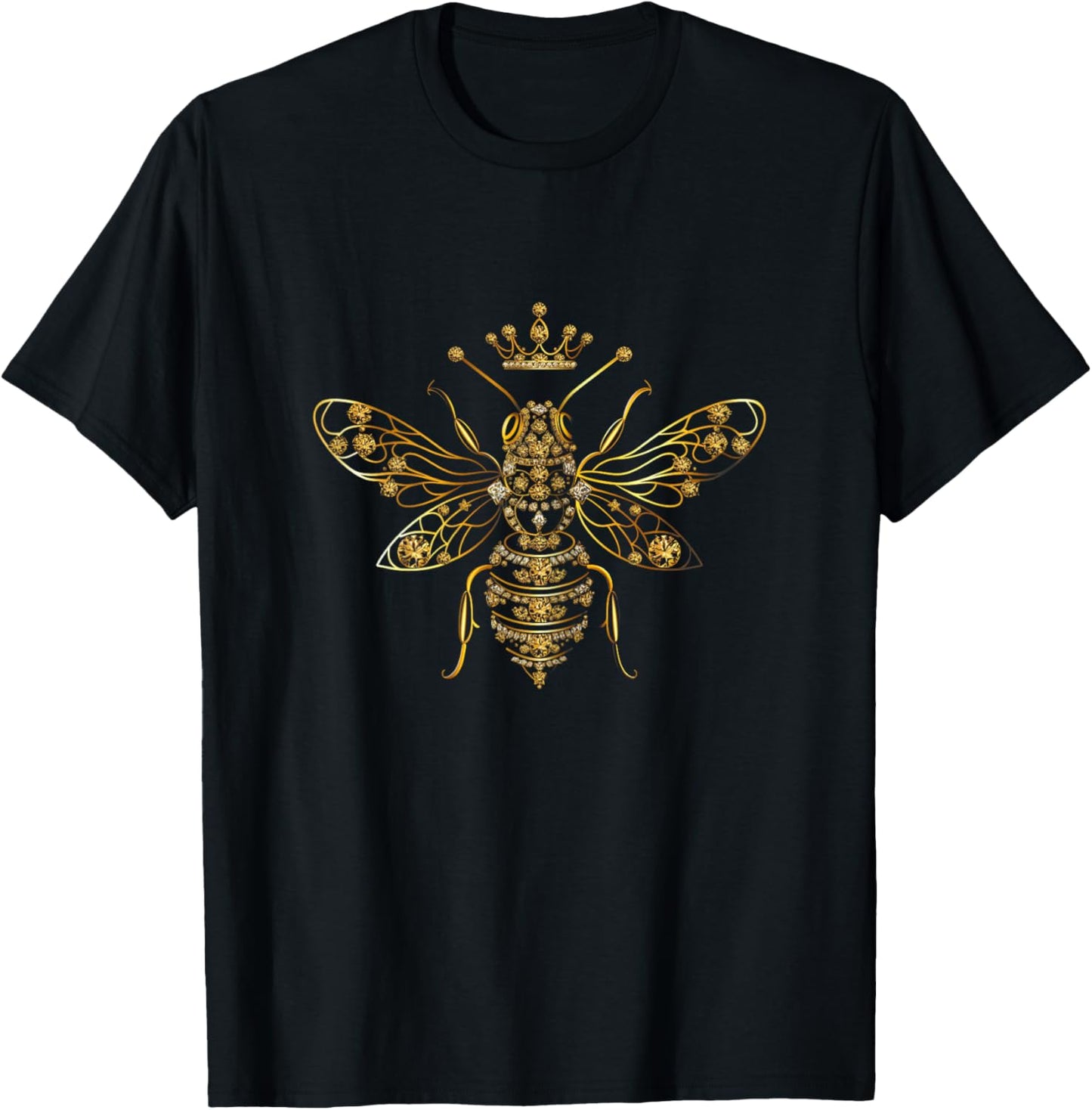 Queen Bee Jewellery Jewels Sweet Beekeeping Beekeeper T-Shirt - T-Shirt | Black