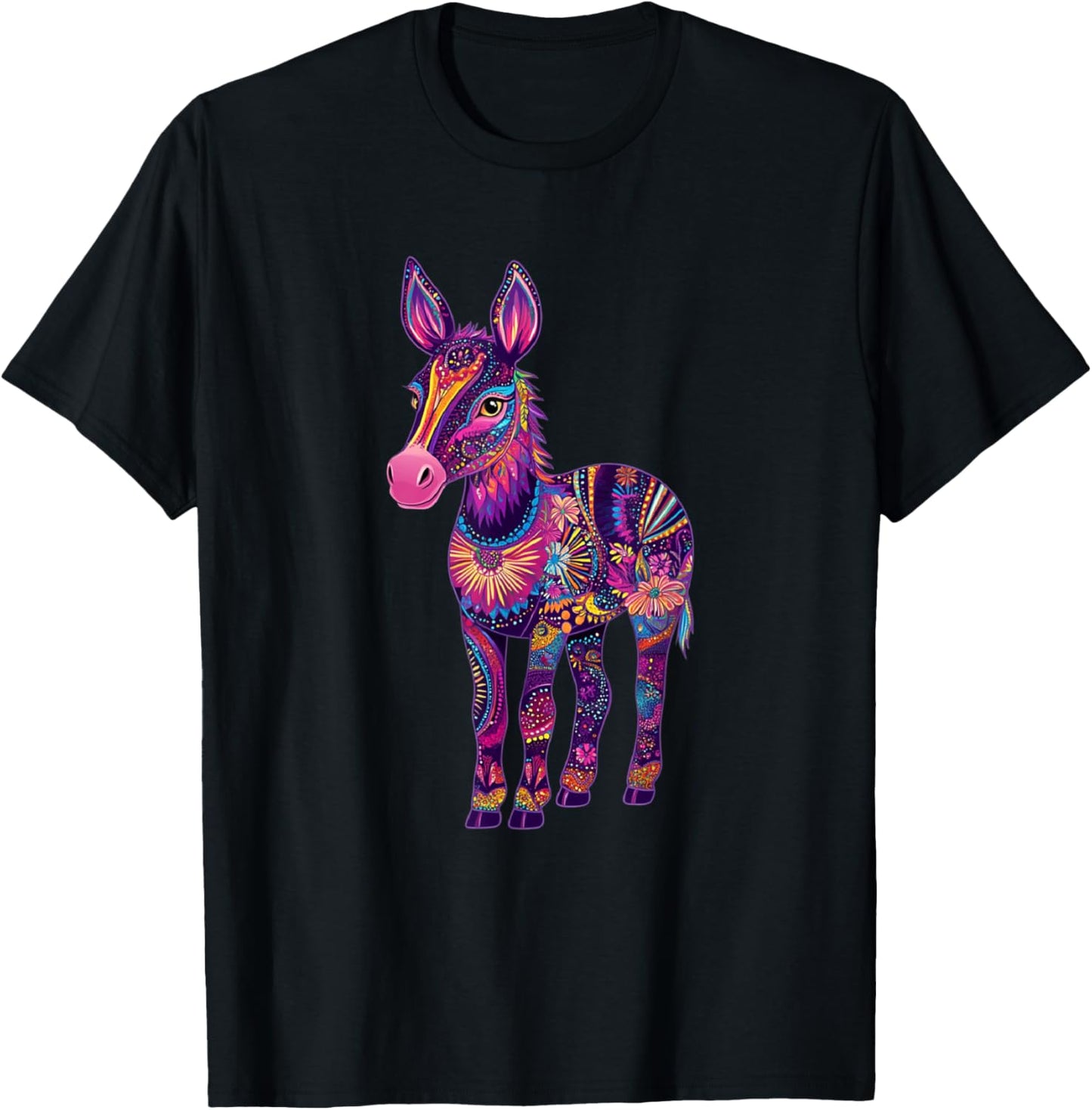 Aesthetic Mule Graphic Cute Mule Women Girls T-Shirt - T-Shirt | Black