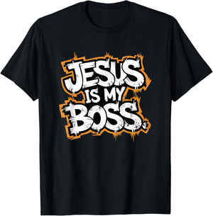 Jesus Is My Boss T-Shirt - T-Shirt | Black