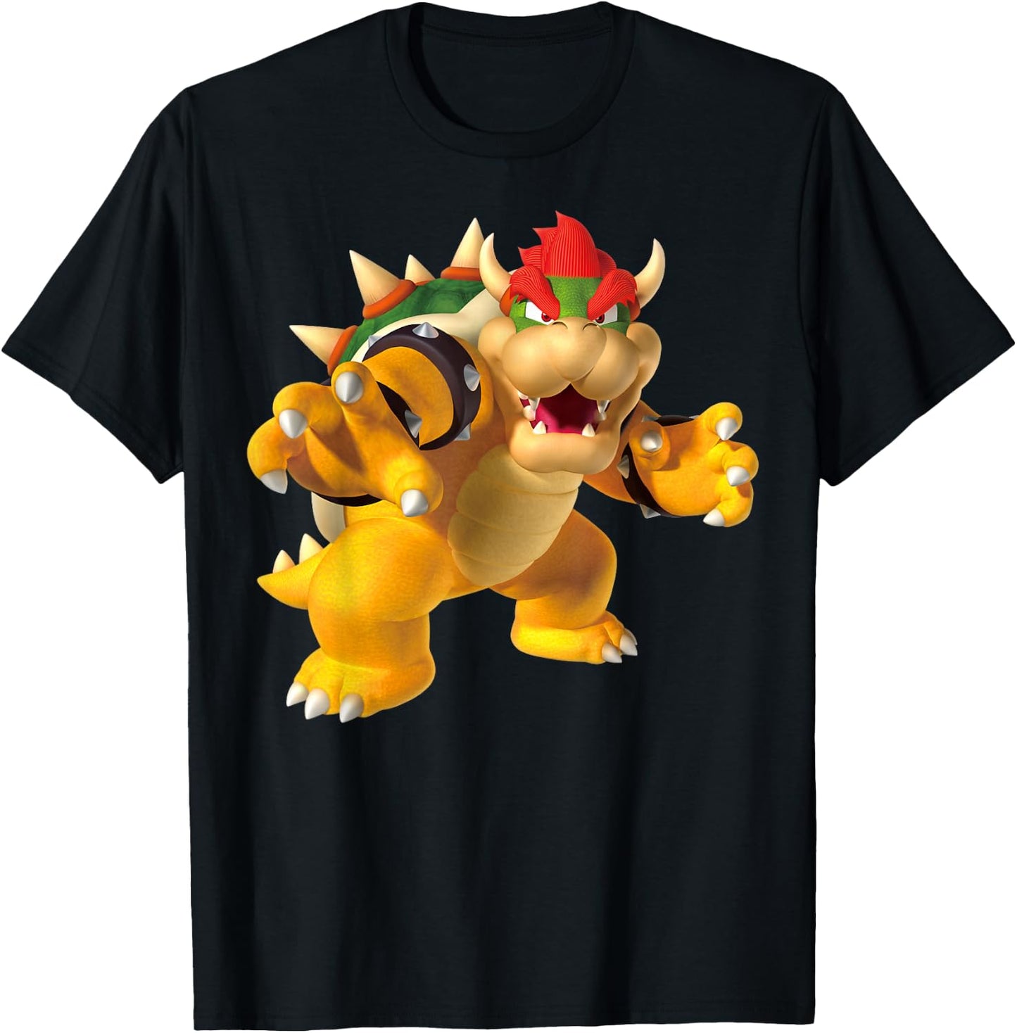 Super Mario Bowser 3D Poster T-Shirt - T-Shirt | Black