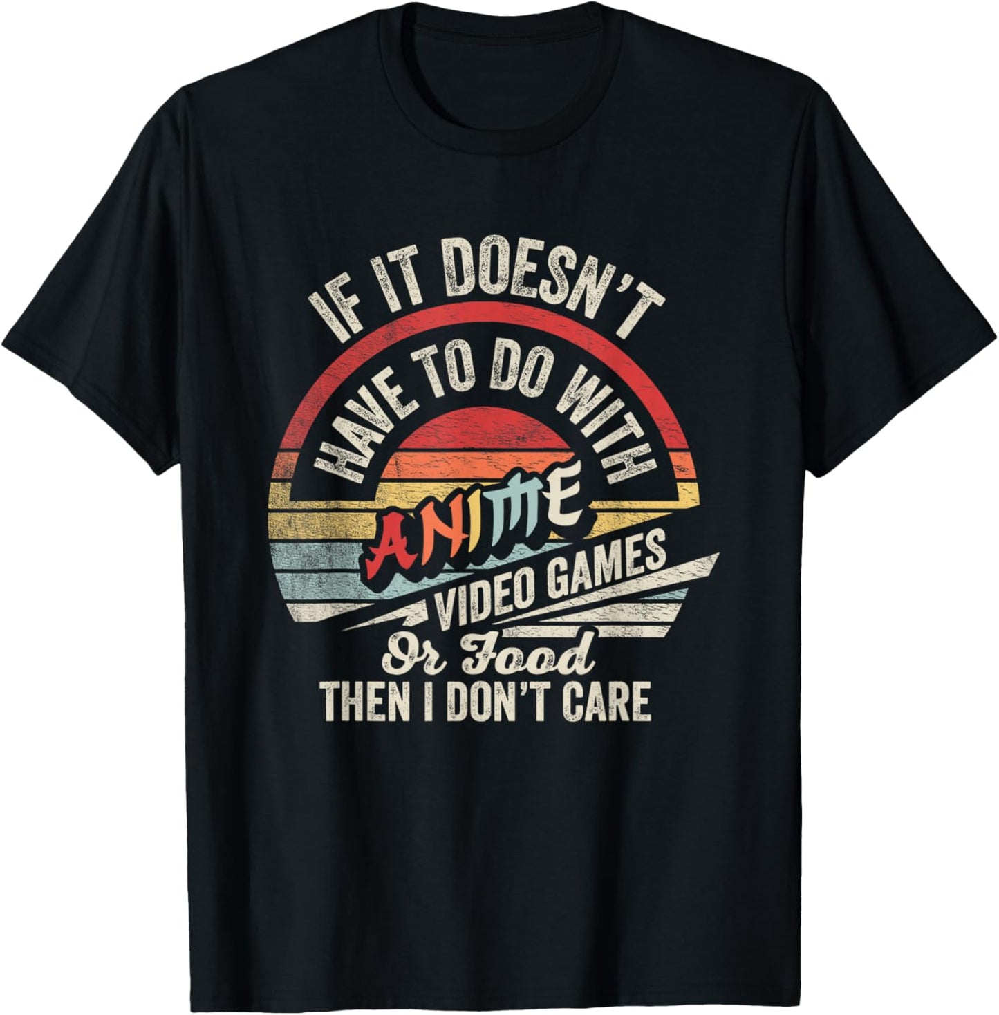 Vintage Anime Video Game Food Shirt Video Games Food Anime T-Shirt - T-Shirt | Black