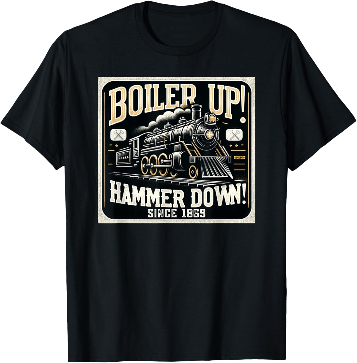 Boiler Up Hammer Down T-Shirt - T-Shirt | Black