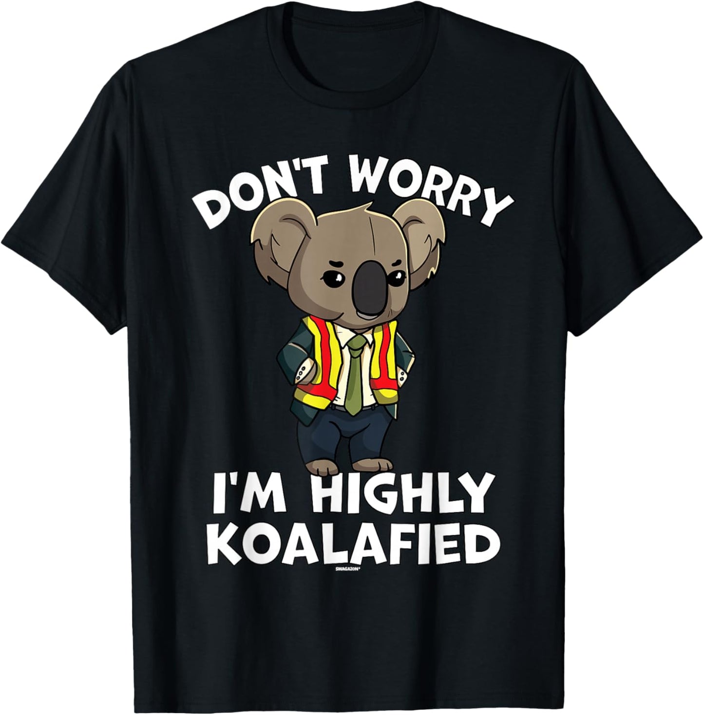 AM Leadership Coworker Swagazon Associate Koala Koalafied T-Shirt - T-Shirt | Black