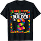 2 Year Old Building Blocks Birthday T Shirt Brick 2nd Gift T-Shirt - T-Shirt | Black