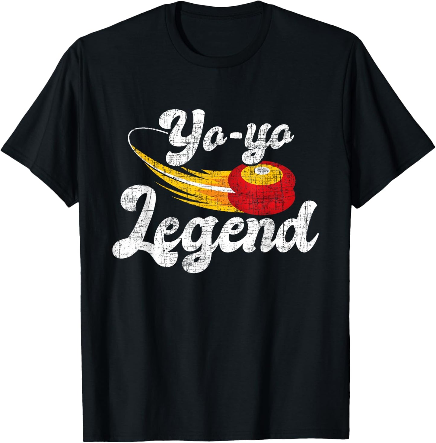 Yo-Yo Legend - Yoyo Master Tricks Competition Pastime Game T-Shirt - T-Shirt | Black
