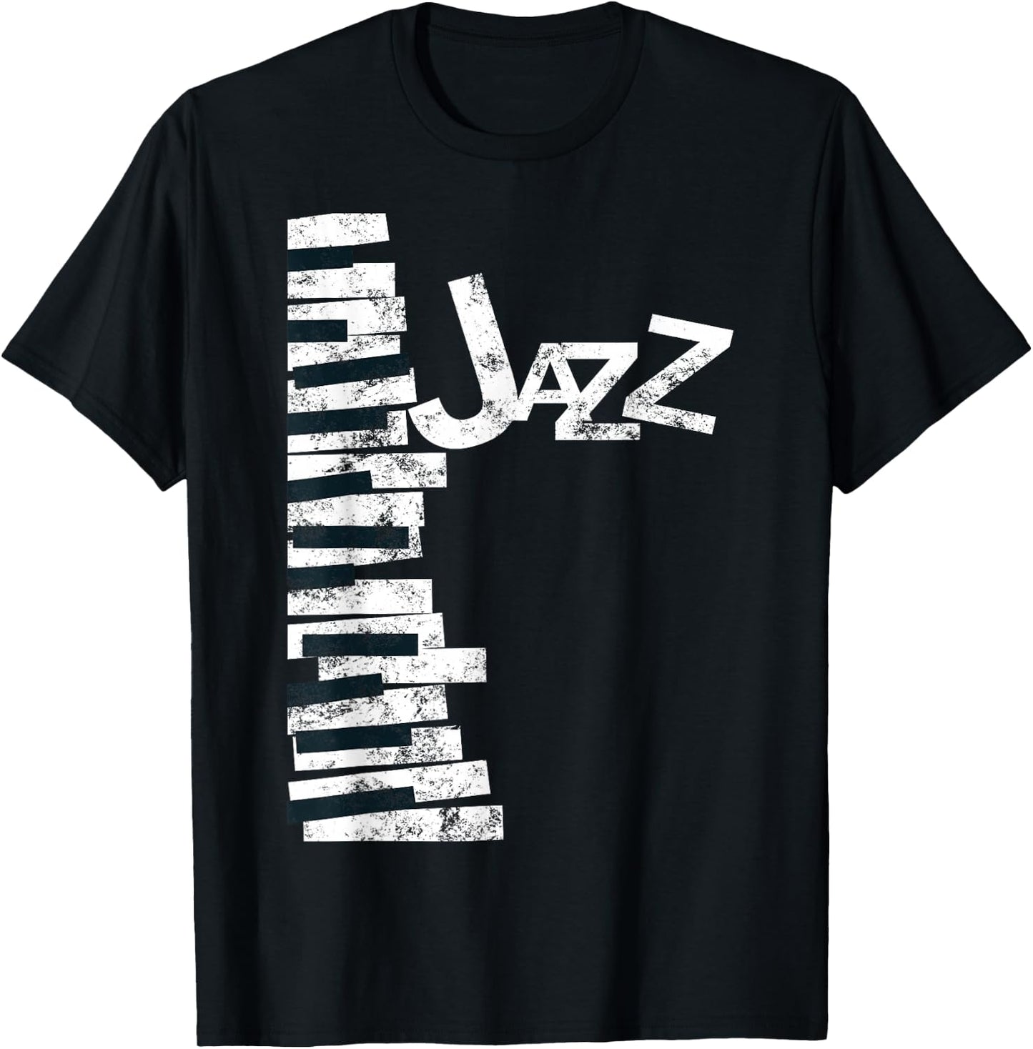 Jazz Music Lover - Vintage Piano Jazz T-Shirt - T-Shirt | Black