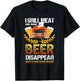 I grill meat & make Beer Disappear Funny Camping T-Shirt - T-Shirt | Black