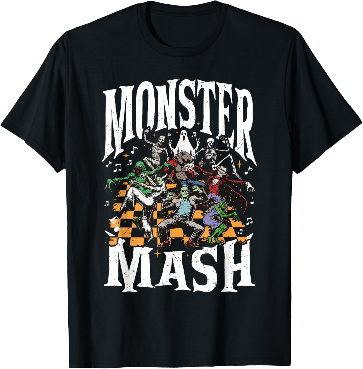 Monster Mash Retro Halloween Funny Monster Spooky Men T-Shirt - T-Shirt | Black