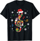Merry Christmas Musical Note Music Lover Kids Music Teachers T-Shirt - T-Shirt | Black