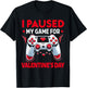 Valentines Day Gamer Valentines Day Gaming Men Boys Kids T-Shirt - T-Shirt | Black