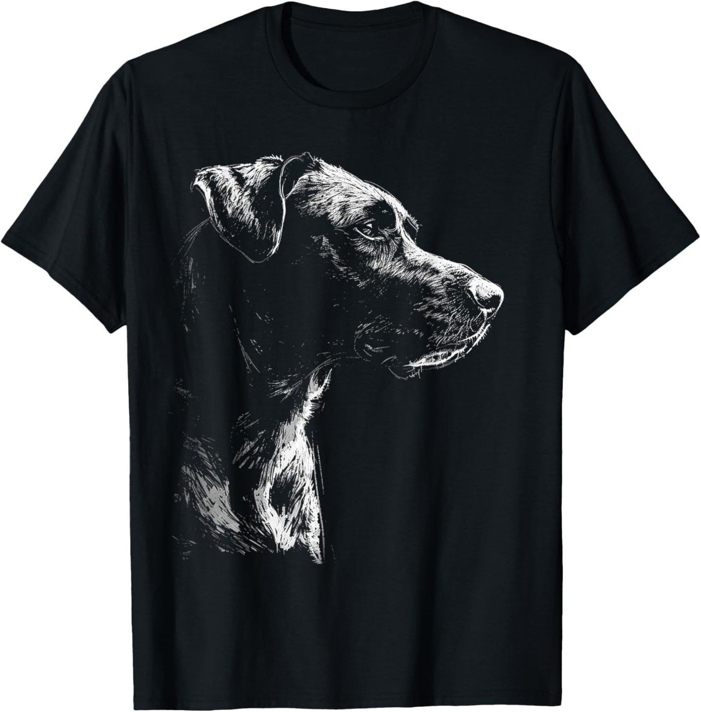 Labrador Graphic Pet Art Dog Labrador T-Shirt - T-Shirt | Black