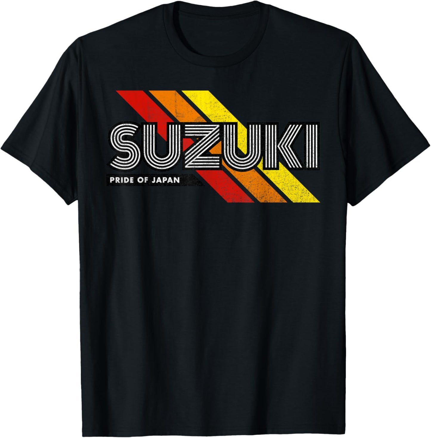 Suzuki Japanese Family Name Retro Vintage T-Shirt - T-Shirt | Black