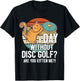 Funny Disc Golf Player Saying I Cat With Disc Kitten T-Shirt - T-Shirt | Black