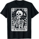 The Photographer Skeleton Tarot Card Photographer Cameraman T-Shirt - T-Shirt | Black
