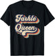 Farkle Queen Vintage Farkle Dice Game T-Shirt - T-Shirt | Black