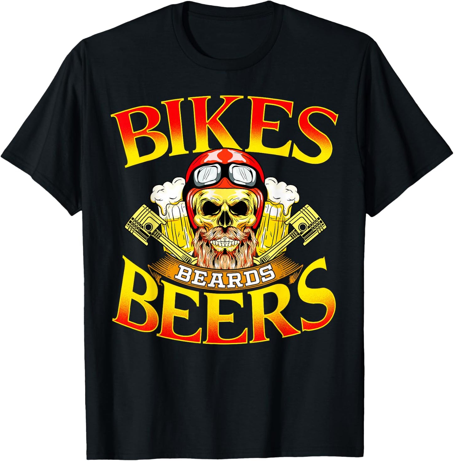 Motorcycle Lover Gift Bikers Men MC Parties Vintage Meets T-Shirt - T-Shirt | Black