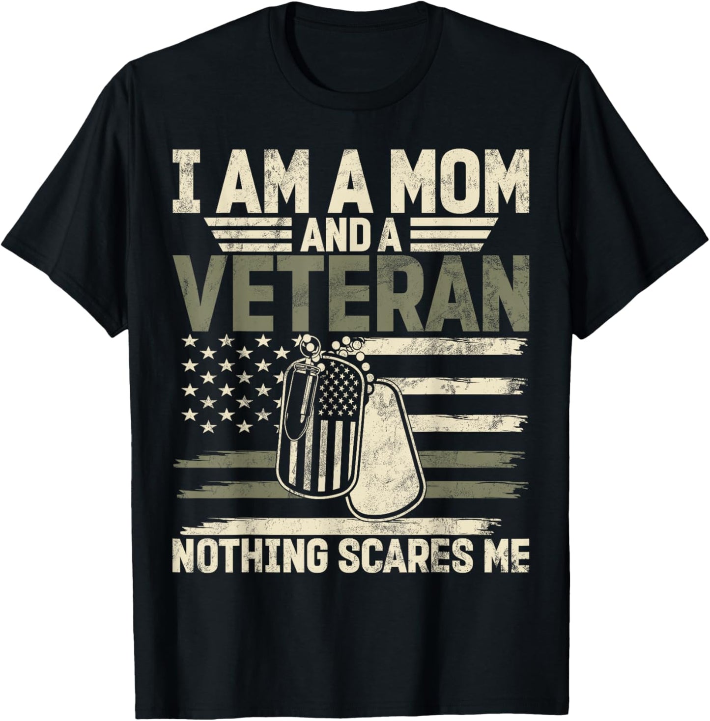 Female Veteran Veteran's Day Women Veteran Soldier Patriotic T-Shirt - T-Shirt | Black