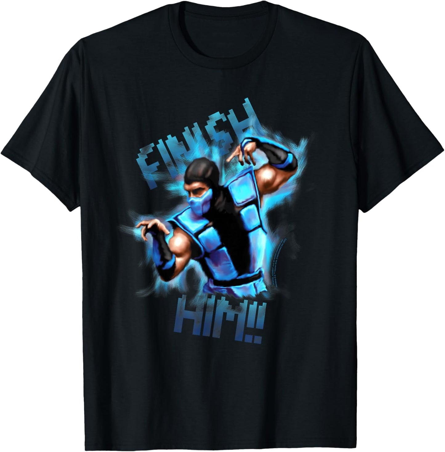 Mortal Kombat Classic Finish Him! T-Shirt - T-Shirt | Black