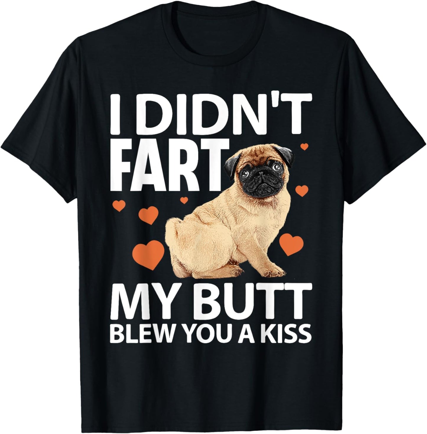 Funny Pug Design Women Kids Pet Dog Breed Pug Lover T-Shirt - T-Shirt | Black