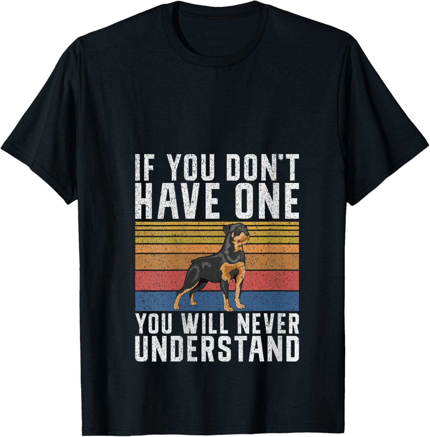 If you dont have one you will never understand Rottweiler V-Neck T-Shirt - T-Shirt | Black