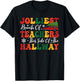 Jolliest Bunch of Teachers This Side Of The Hallway Xmas T-Shirt - T-Shirt | Black