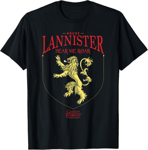 Game of Thrones House Lannister Sigil T-Shirt - T-Shirt | Black