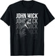 John Wick Classic Fit Logo - Cotton Short Sleeve, Black T-Shirt - T-Shirt | Black