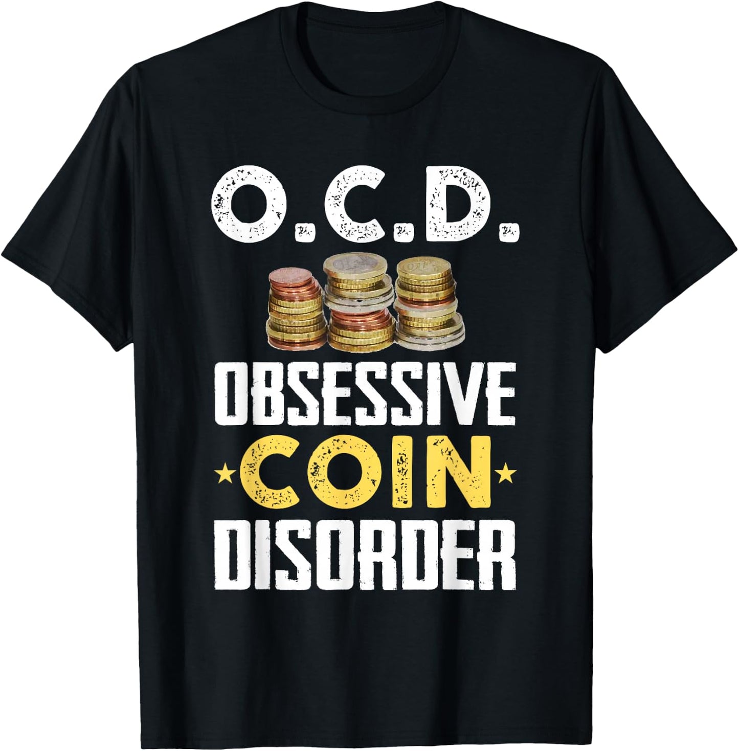 Funny Coin Collector Gift Coin Lovers T-Shirt - T-Shirt | Black