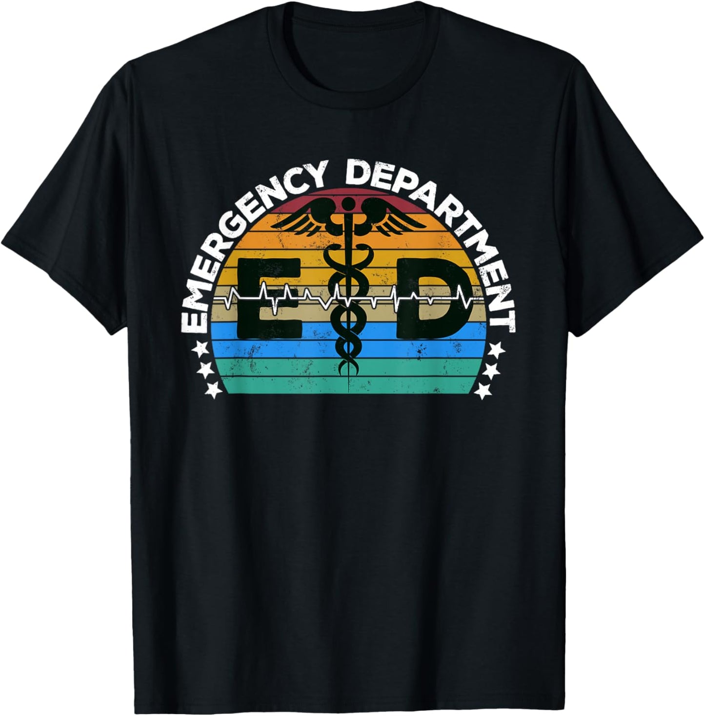 Emergency Department Healthcare Nurses ER Nurse Practitioner T-Shirt - T-Shirt | Black
