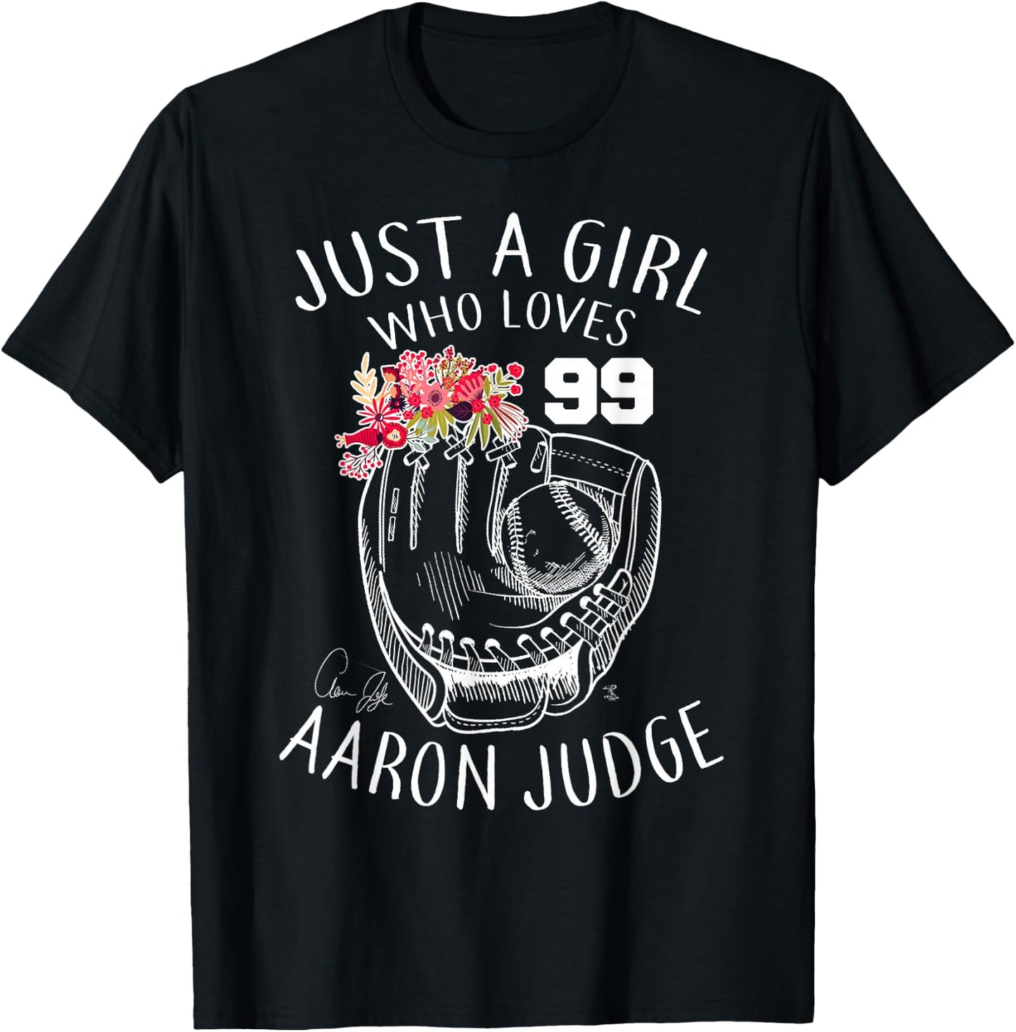 Aaron Judge Just A Girl Who Loves Aaron - Apparel T-Shirt - T-Shirt | Black