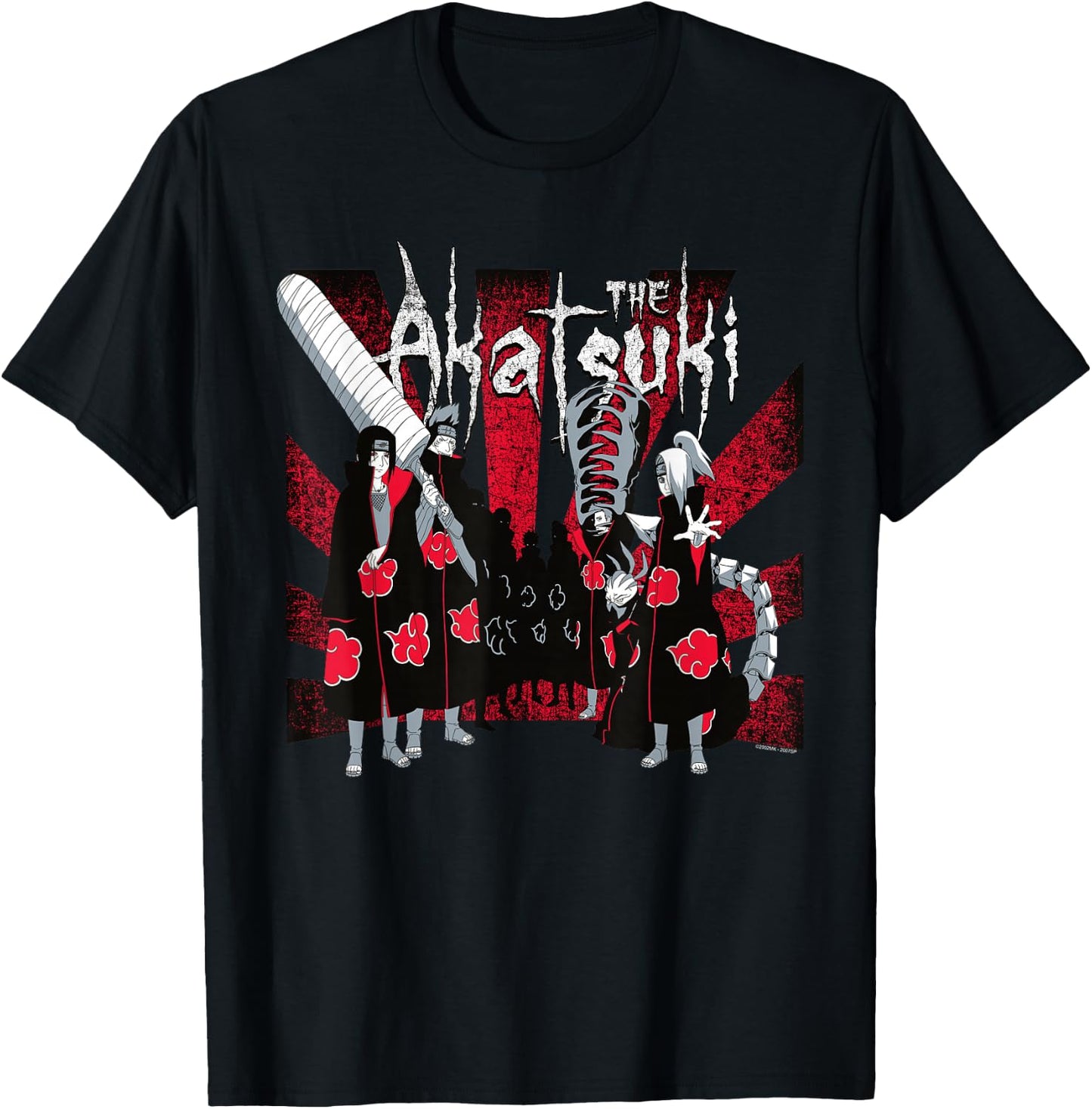 Naruto Shippuden The Akatsuki T-Shirt - T-Shirt | Black