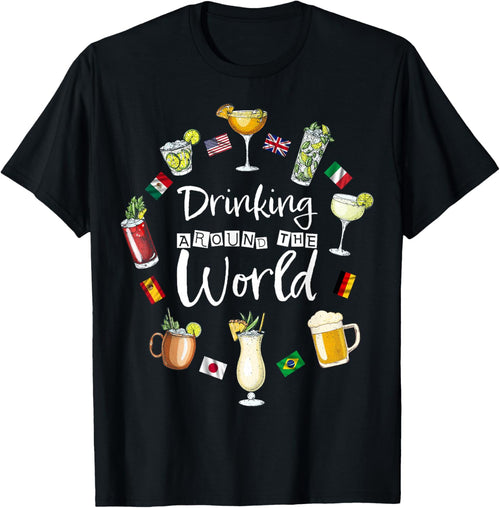 Drinking Around The World Vacation Drinking Showcase Funny