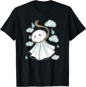 Kawaii Cute Japanese Amulet Teru Teru Bozu T-Shirt - T-Shirt | Black