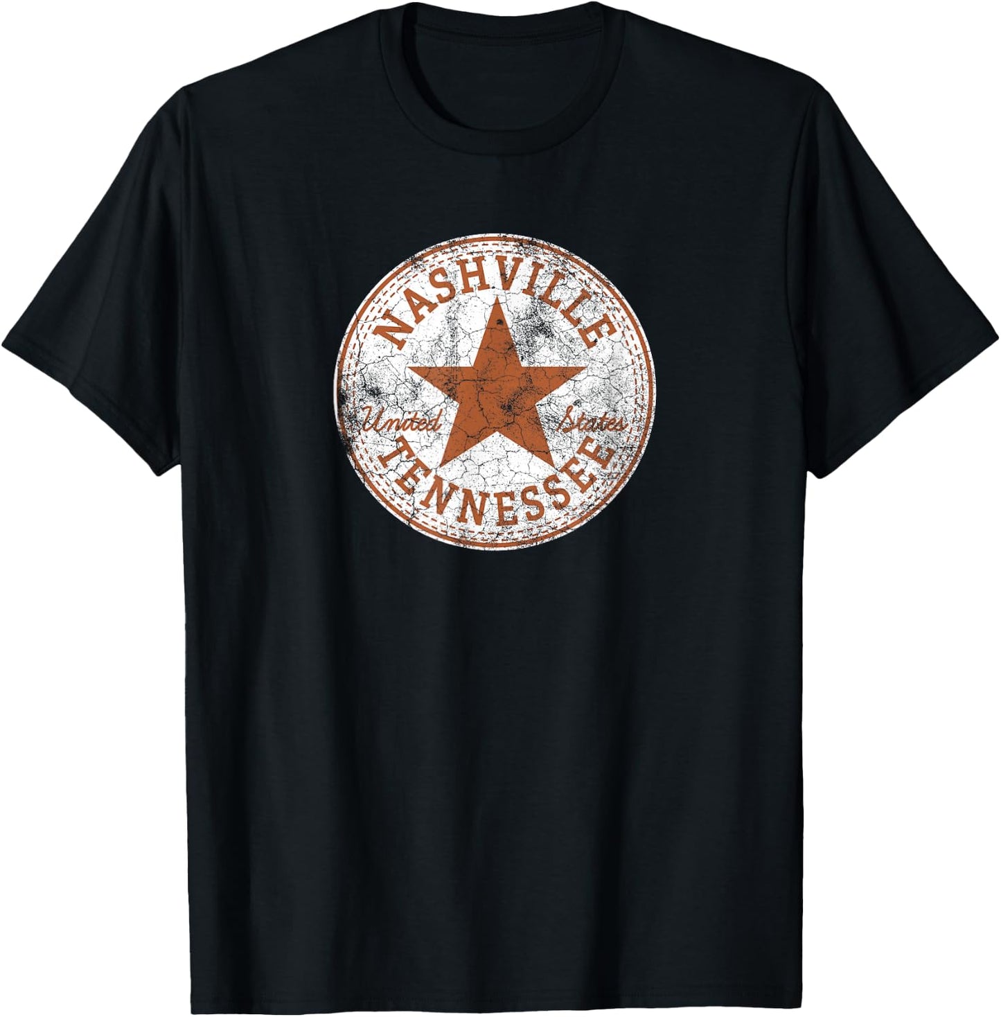 Nashville Tennessee Country Music City United States Outfit T-Shirt - T-Shirt | Black