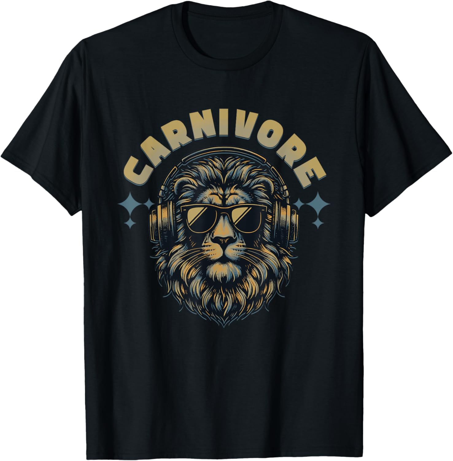 Carnivore: Zero Carb Lion Diet Lifestyle T-Shirt - T-Shirt | Black