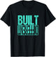 Teal Aqua Built Different Teal Aqua Graphic T-Shirt - T-Shirt | Black