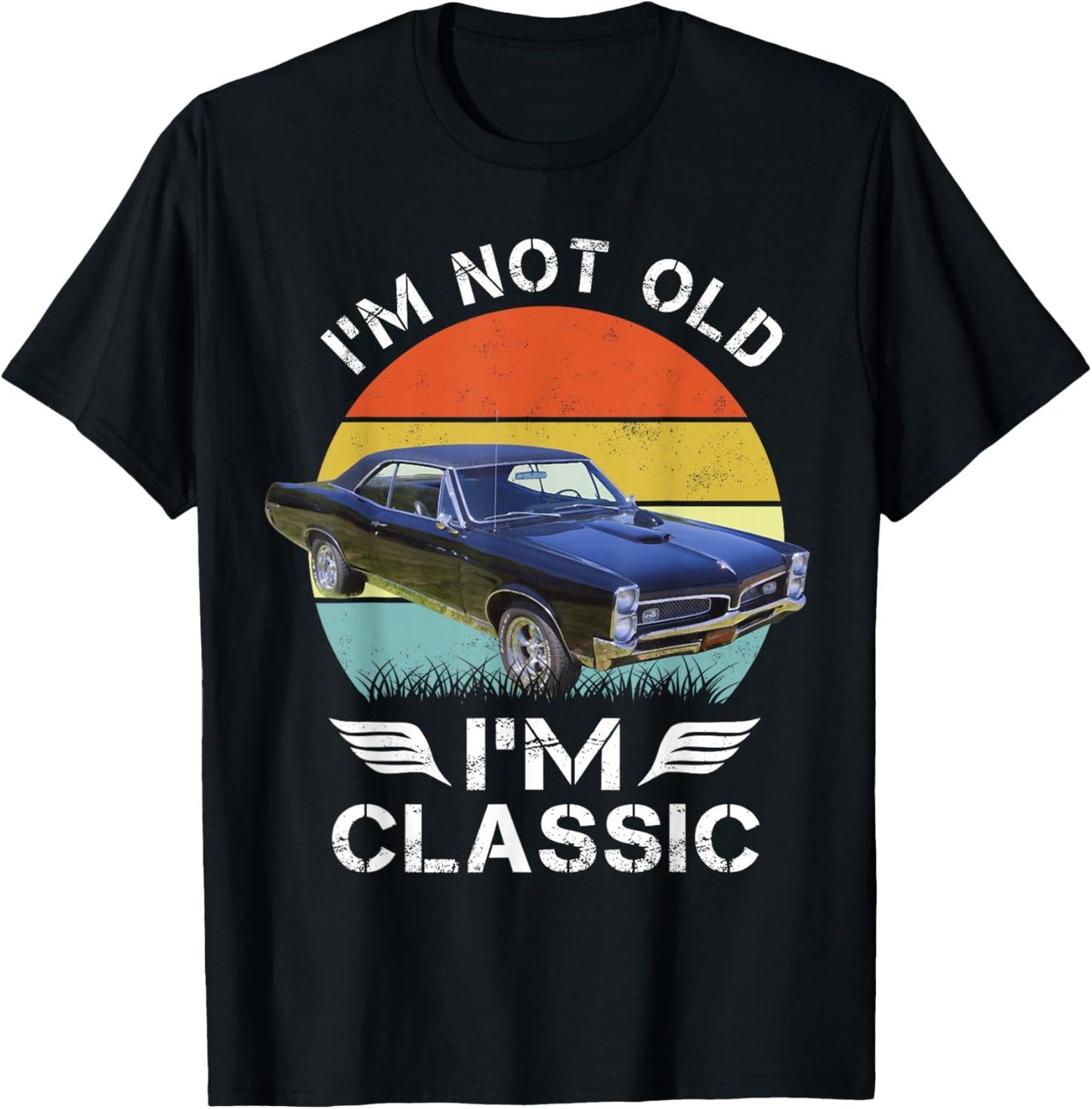 1967 67 GTO Classic Car Old School Muscle Car T-Shirt - T-Shirt | Black
