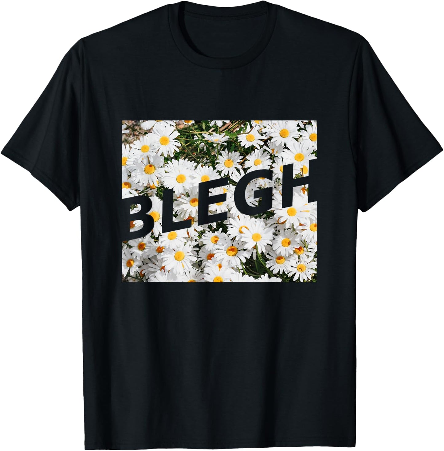 BLEGH Daisy Flower Collection T-Shirt - T-Shirt | Black