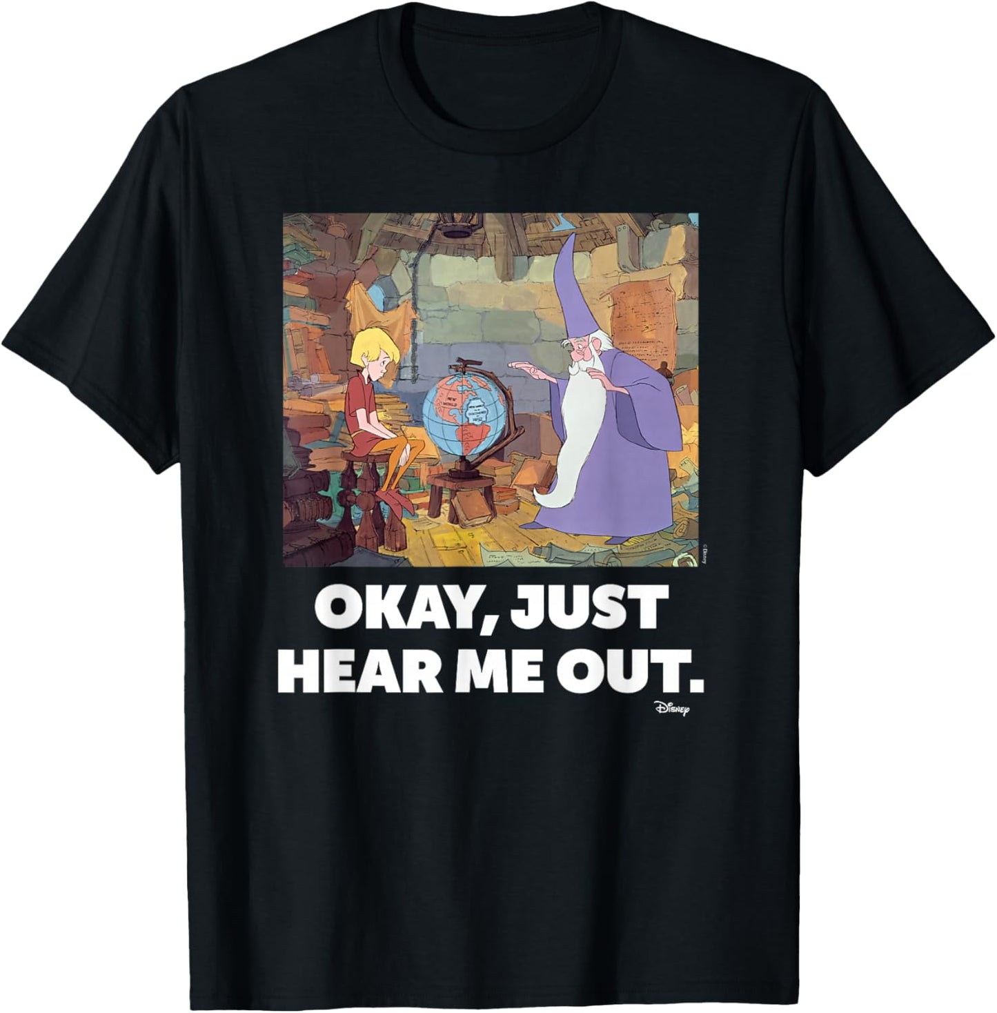 The Sword and the Stone- Just Hear Me Out T-Shirt - T-Shirt | Black