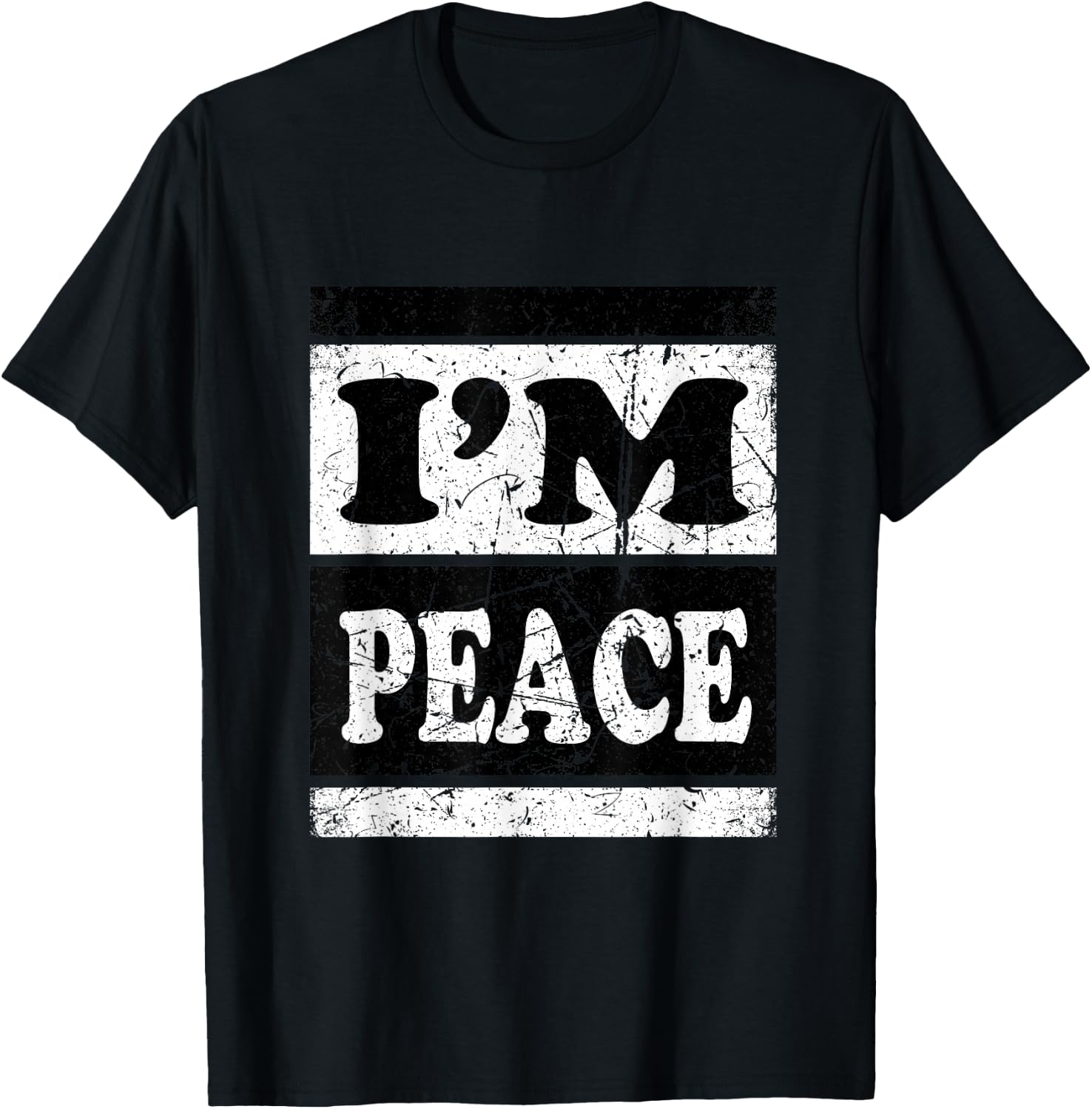 Funny I Come In Peace I'm Peace Matching Couples Costume T-Shirt - T-Shirt | Black