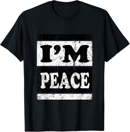 Funny I Come In Peace I'm Peace Matching Couples Costume T-Shirt - T-Shirt | Black