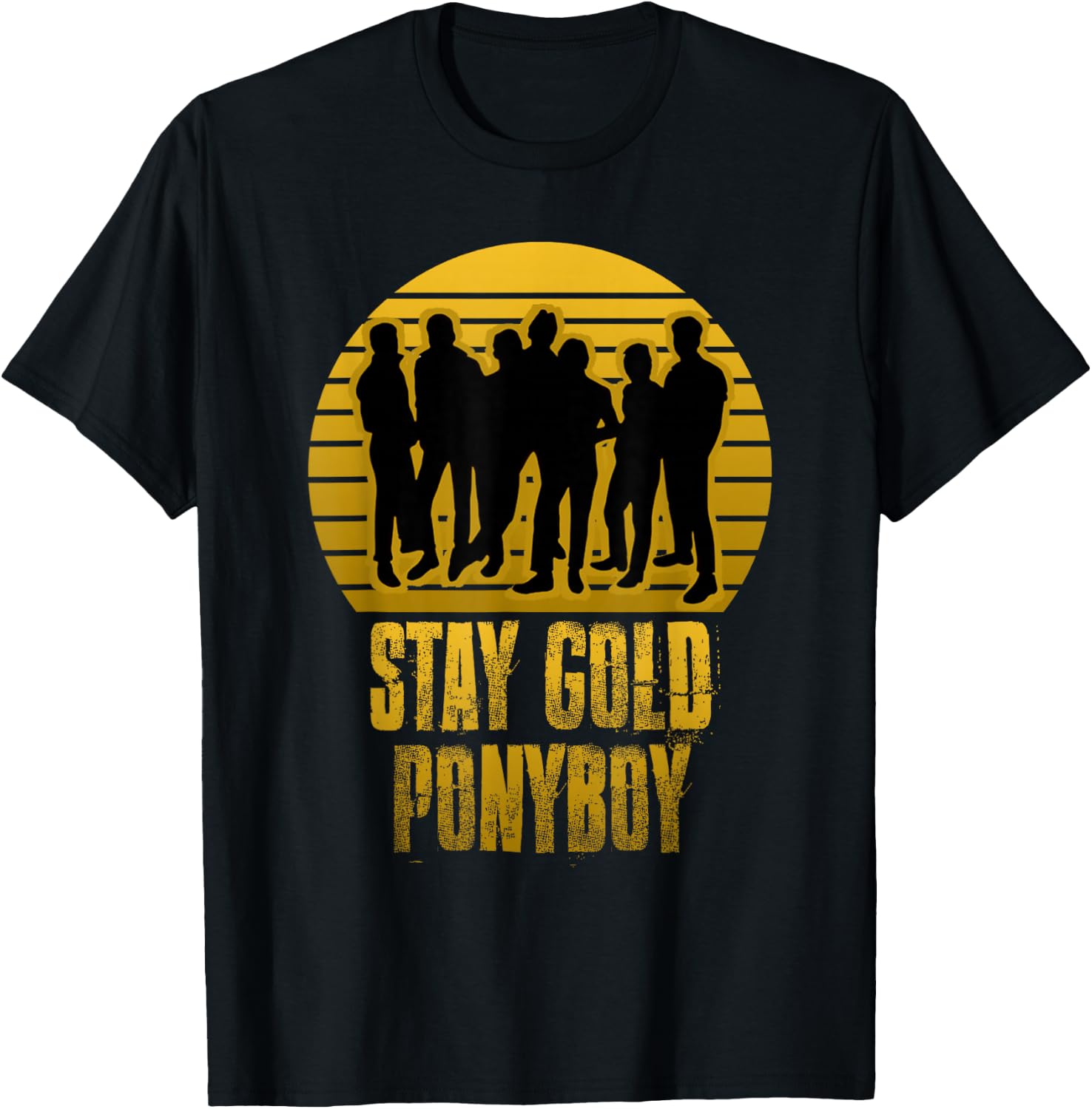 Stay Gold Ponyboy Vintage T-Shirt - T-Shirt | Black