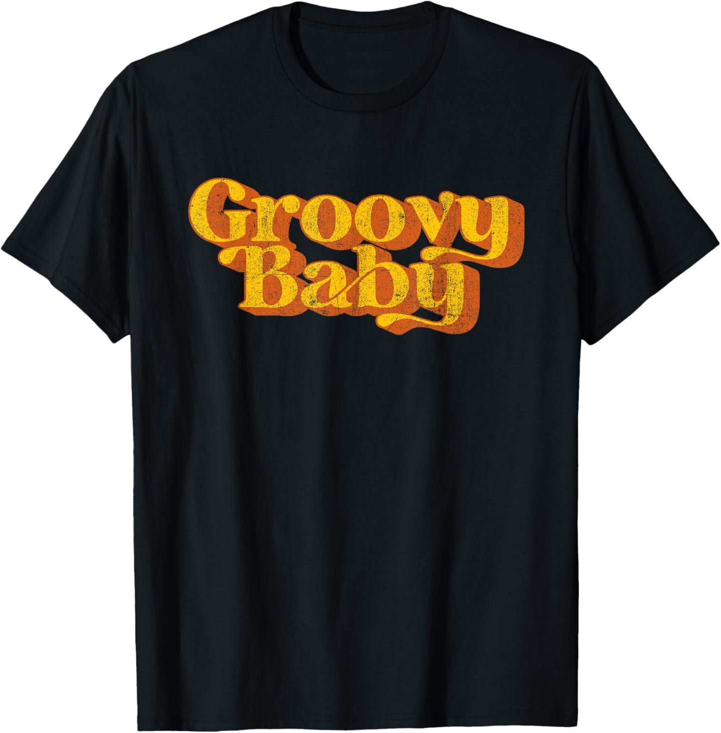 Retro Groovy Baby Funny Disco Vintage 60's 70s Party Costume T-Shirt - T-Shirt | Black