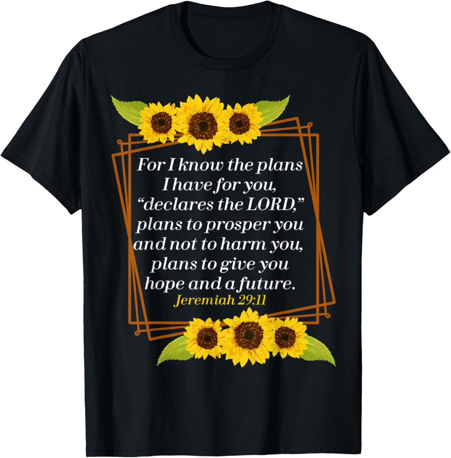 Jeremiah 29:11 Bibel Christian for Christian T-Shirt - T-Shirt | Black
