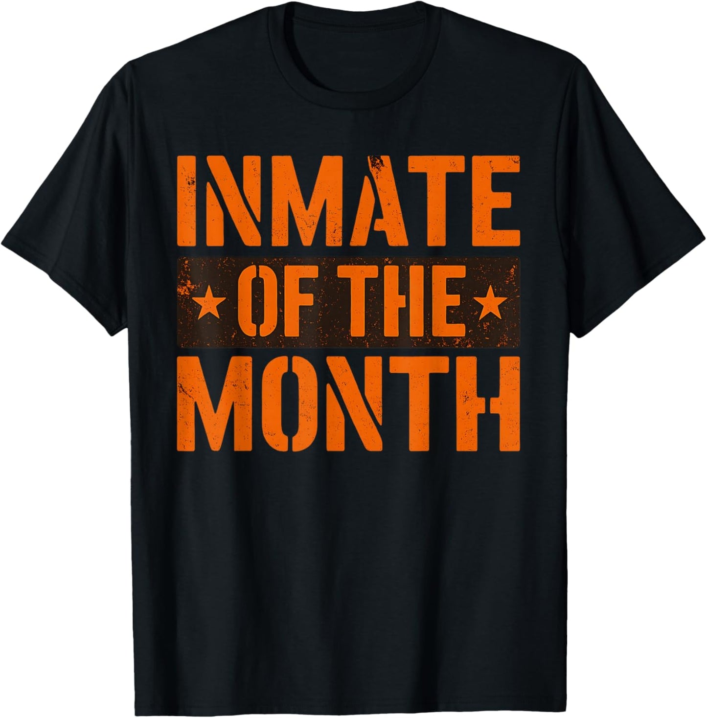 Inmate of The Month Outfit Men Women Kids Prisoner Costume T-Shirt - T-Shirt | Black