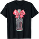 Coca-Cola Classic Glass Bottle With Red Bow Vintage T-Shirt - T-Shirt | Black