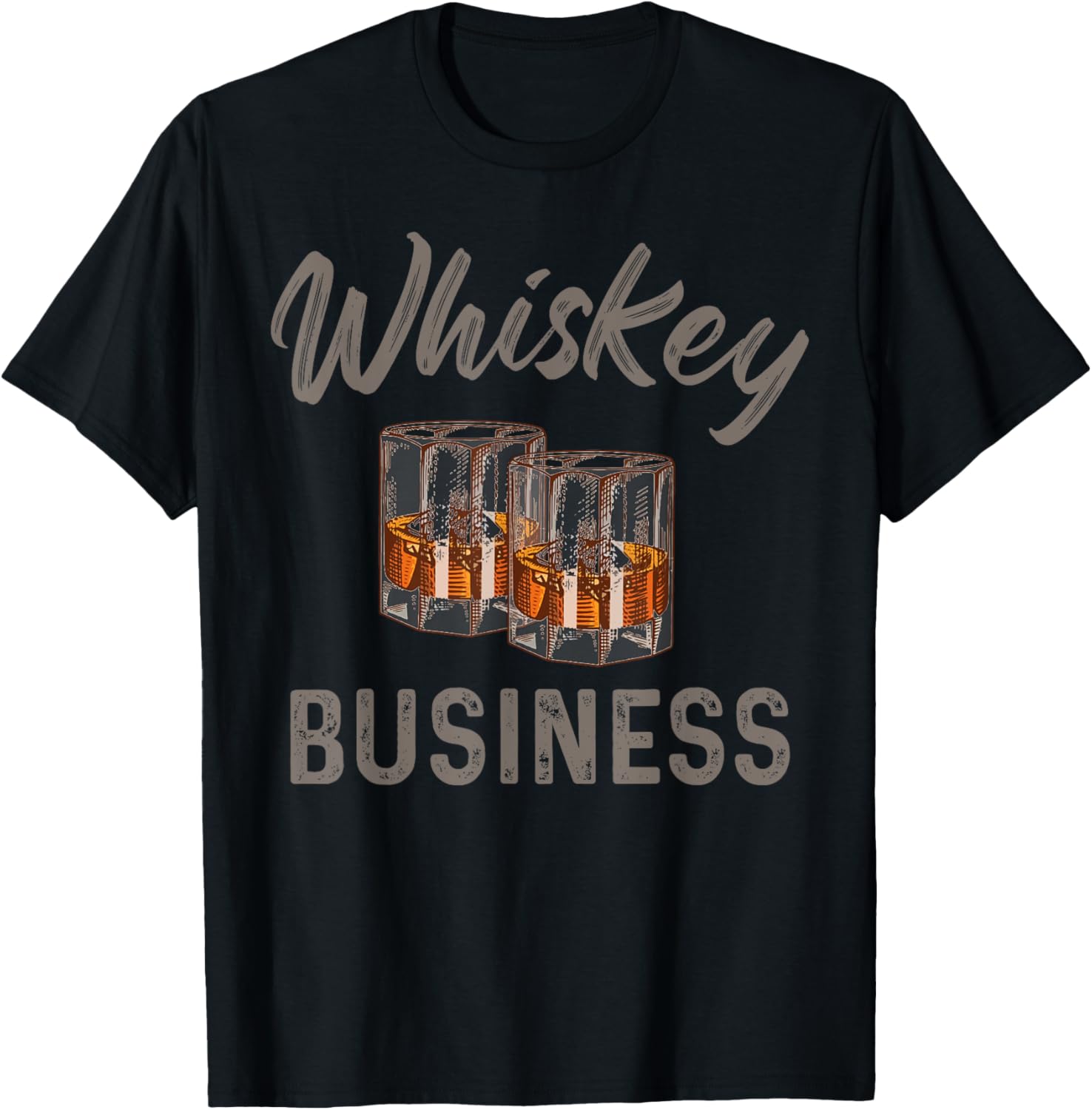 Whiskey Business Cool Drinking Lover Weekend Forecast Dad T-Shirt - T-Shirt | Black