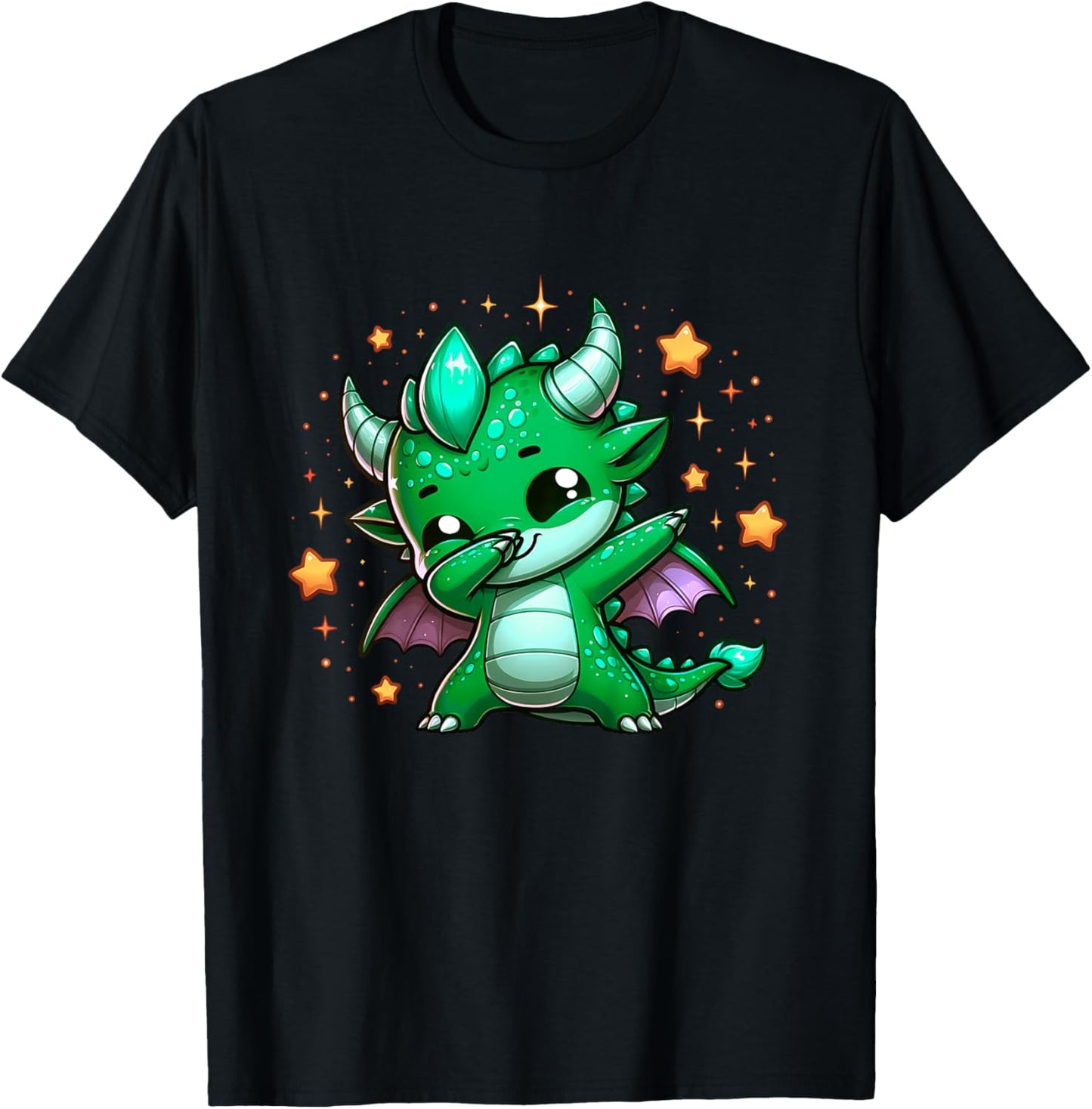 Dragon Dabbing Cute Ren Faire Graphic Toddler Girl Boy Funny T-Shirt - T-Shirt | Black